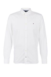 Хлопковая рубашка с длинными рукавами Tommy Hilfiger