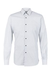 Белая хлопковая рубашка Karl Lagerfeld