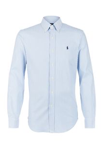 Хлопковая рубашка в полоску Polo Ralph Lauren