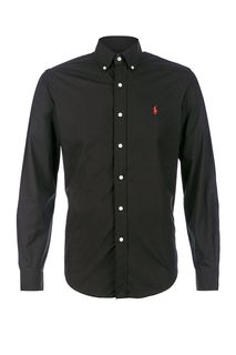 Черная хлопковая рубашка Polo Ralph Lauren