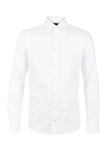 Классическая хлопковая рубашка белого цвета Strellson