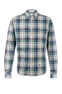 Серая хлопковая рубашка в клетку Pepe Jeans