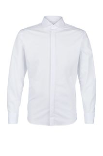 Рубашка из хлопка белого цвета btc