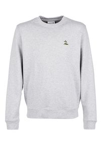 Серый свитшот из хлопка Lacoste