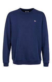 Хлопковый свитшот синего цвета Tommy Jeans