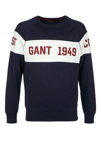 Свитшот из хлопка с логотипом бренда Gant