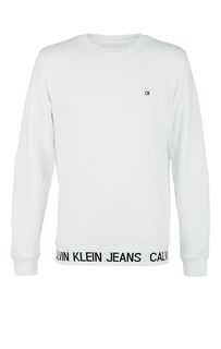 Свитшот из хлопка белого цвета Calvin Klein Jeans