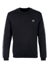 Черный хлопковый свитшот Fred Perry
