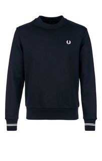 Синий хлопковый свитшот Fred Perry