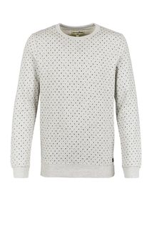 Свитшот из хлопка серого цвета Tom Tailor Denim