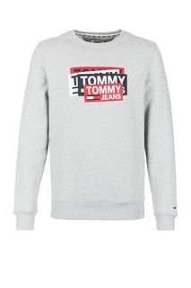 Хлопковый свитшот с принтом Tommy Jeans