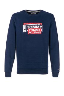 Хлопковый свитшот с принтом Tommy Jeans