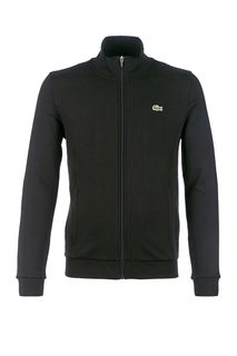 Черная толстовка на молнии Lacoste