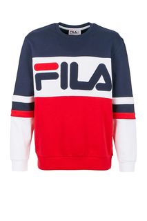 Хлопковый свитшот с логотипом бренда Fila