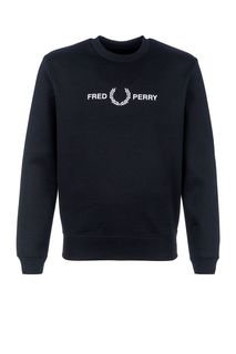 Трикотажный свитшот с логотипом бренда Fred Perry