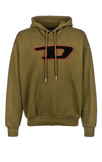 Хлопковая толстовка цвета хаки Diesel