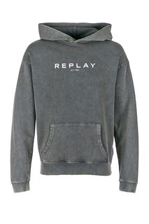 Хлопковая толстовка с логотипом бренда Replay