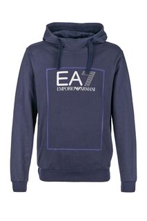 Хлопковая толстовка с капюшоном EA7