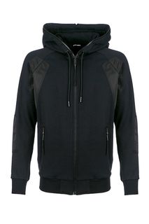 Черная хлопковая толстовка с капюшоном Diesel