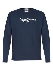 Хлопковая футболка с длинными рукавами Pepe Jeans