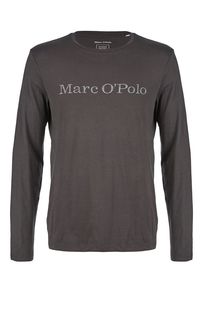 Серая футболка из хлопка с принтом Marc Opolo