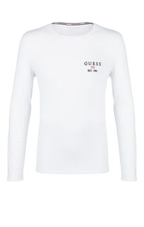 Белая футболка с длинными рукавами Guess