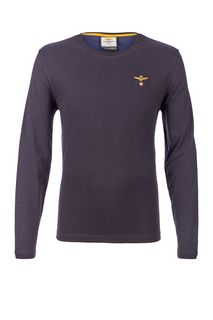 Синяя футболка с длинными рукавами Aeronautica Militare