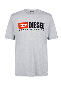 Хлопковая футболка с нашивками Diesel