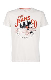 Хлопковая футболка с короткими рукавами Pepe Jeans
