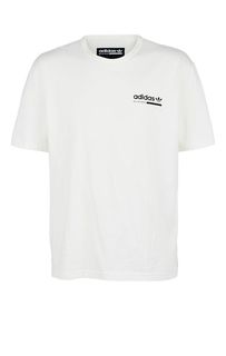 Футболка из хлопка с принтом на спине Adidas Originals