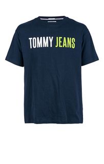 Хлопковая футболка с декоративной отделкой Tommy Jeans
