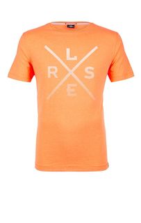 Оранжевая футболка с принтом Lerros