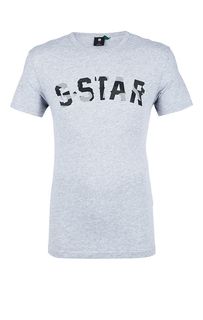 Хлопковая футболка с логотипом бренда G Star RAW