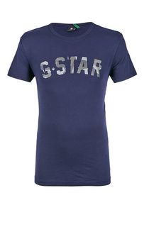 Хлопковая футболка с логотипом бренда G Star RAW