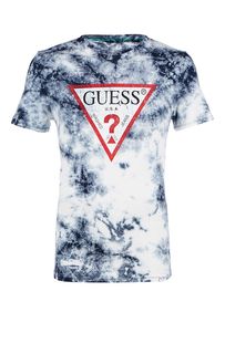 Футболка синего цвета с короткими рукавами Guess