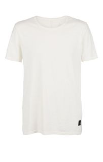 Хлопковая футболка молочного цвета Reebok Classic