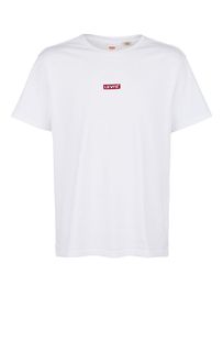 Белая хлопковая футболка с нашивкой Levis®