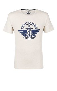 Хлопковая футболка с короткими рукавами Dockers