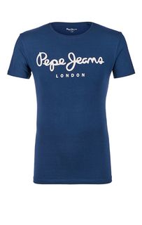 Хлопковая футболка с контрастным принтом Pepe Jeans