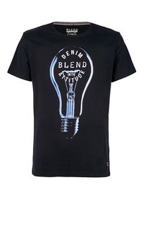 Хлопковая футболка с контрастным принтом Blend