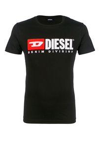 Хлопковая футболка с круглым вырезом Diesel