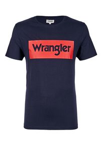 Хлопковая футболка с ярким принтом Wrangler