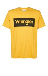 Хлопковая футболка с логотипом бренда Wrangler
