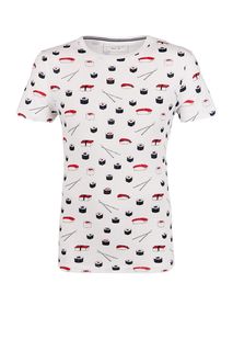 Хлопковая футболка с круглым вырезом Tom Tailor Denim