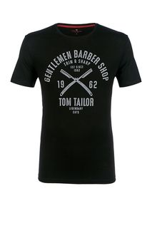 Хлопковая футболка с принтом Tom Tailor