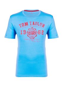 Хлопковая футболка с принтом Tom Tailor