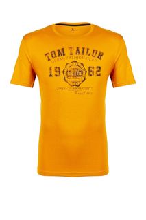 Хлопковая футболка с принтом Tom Tailor