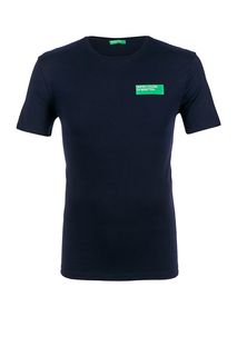 Футболка из хлопка с логотипом бренда United Colors of Benetton