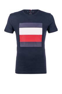 Хлопковая футболка с принтом Tommy Hilfiger