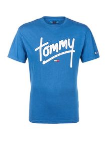 Хлопковая футболка с принтом Tommy Jeans